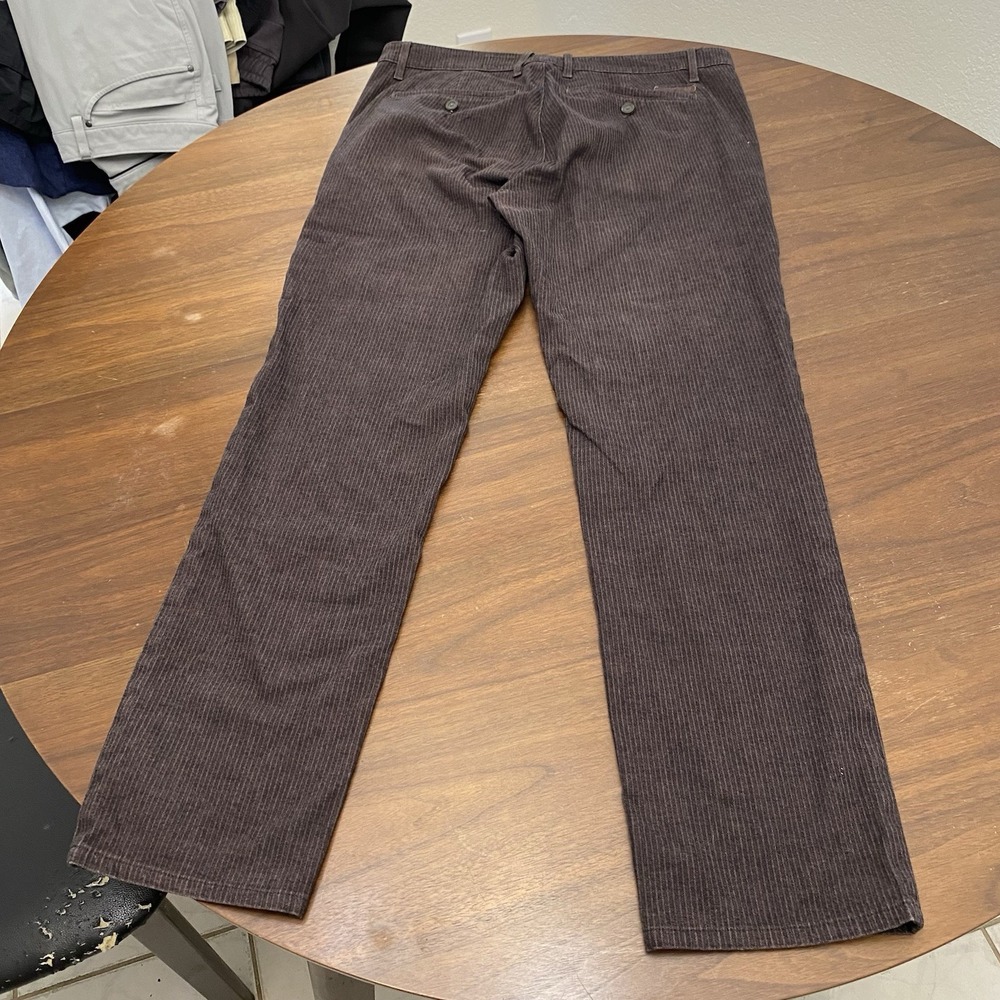 AG Adriano Goldschmied Men's 33 Marshall Slim Trouser Corduroy Pants Brown - Picture 3 of 15